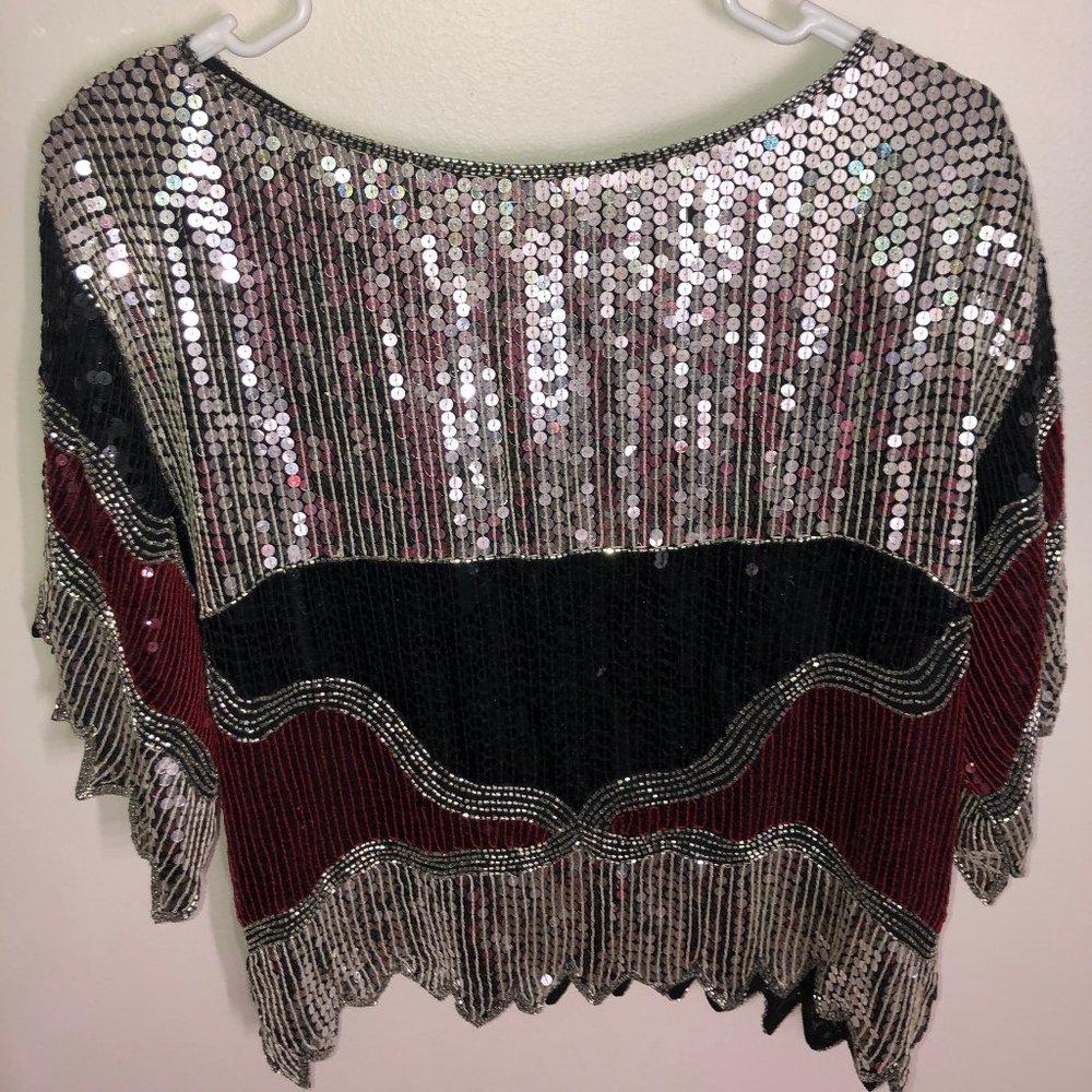 Vintage Jeffrey Lawrence Sequined Top